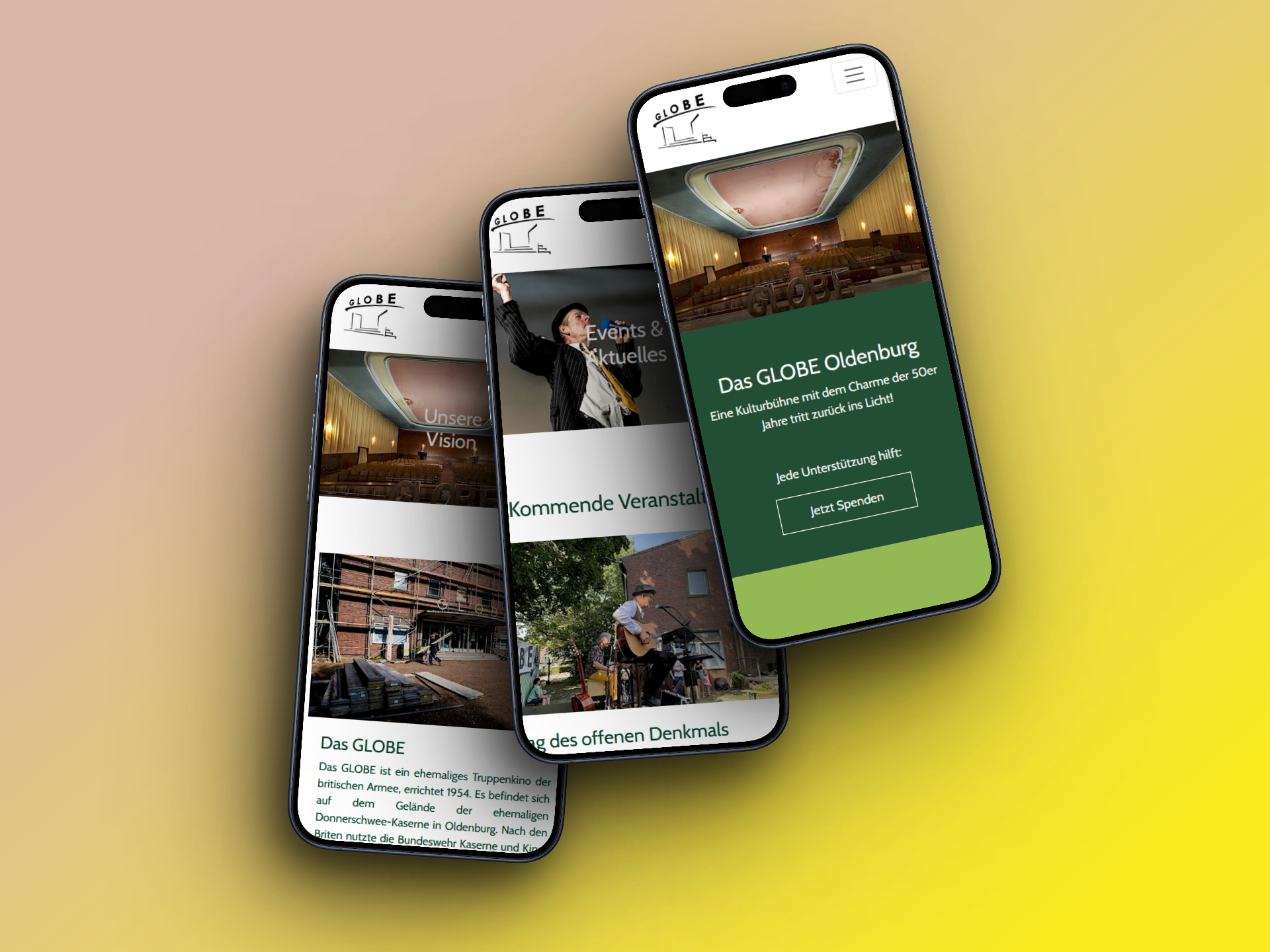 Globe Mockup Mobile